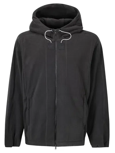 Gr10k Polartec Fleece Hoodie Jumper In Black