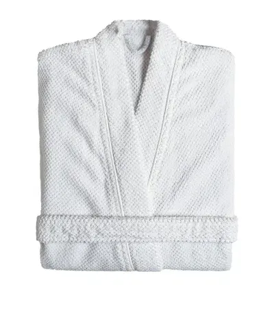 Graccioza Bee Waffle Bathrobe In Gray