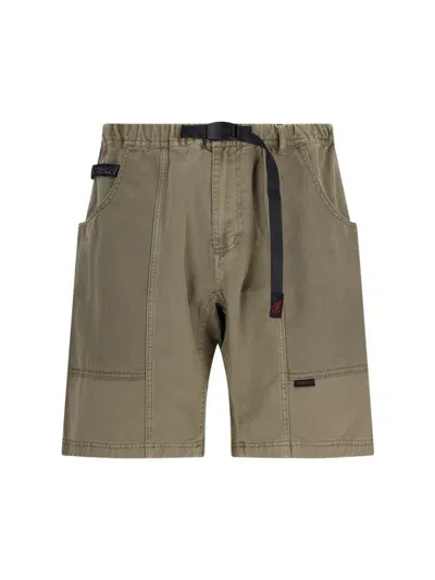 Gramicci Beige Gadget Shorts In Moss