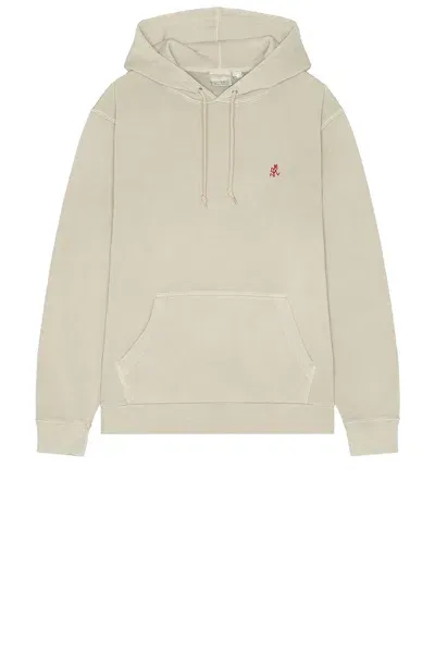 Gramicci One Point Hooded Sweatshirt In Pigment Oat