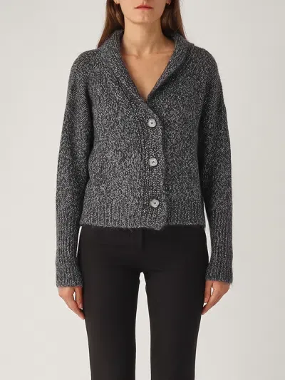 Gran Sasso Cachemire Cardigan In Antracite