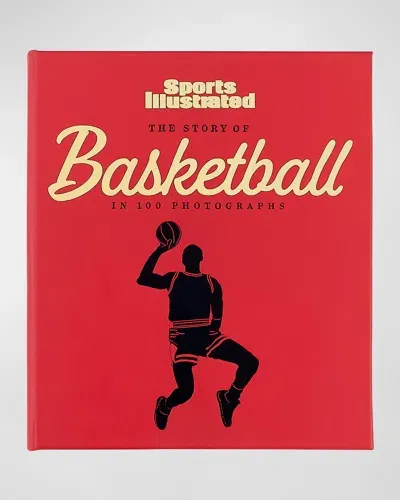 Graphic Image The Story Of Basketball In 100 Photographs Leather-bound Book By Sports Illustrated In Red