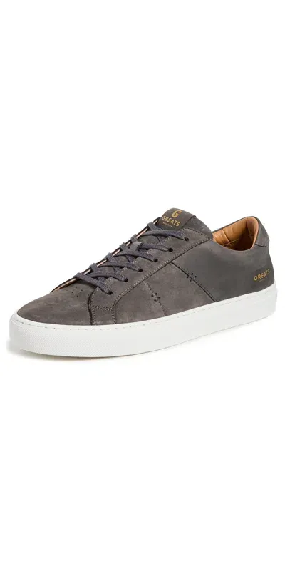 Greats Royale 2.0 Nubuck Sneakers Charcoal