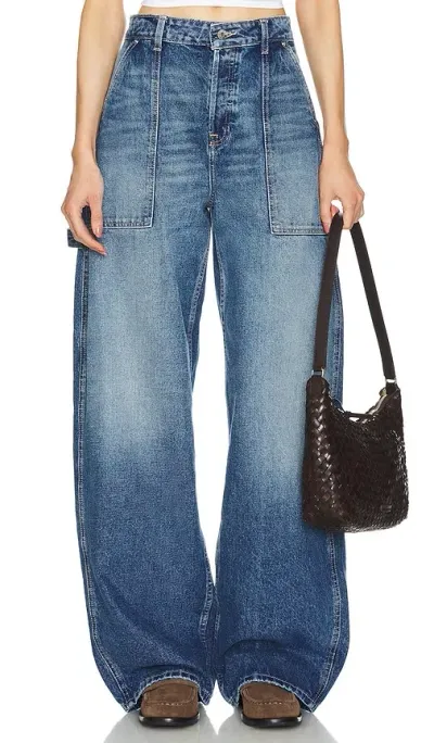 Grlfrnd Paola Barrel Leg Jean In Blue