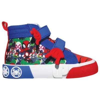 Ground Up Boys   Spidey Amazing Friends High Top In Blue/red/multi