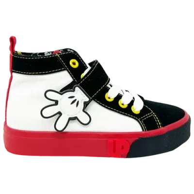 Ground Up Boys Preschool   Mickey Lace Hi In Black/white