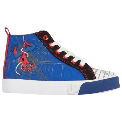 Ground Up Boys Preschool   Spiderman High Top In Blue/red/black