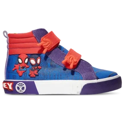 Ground Up Boys Preschool   Spidey And Friends High Top In Blue/red