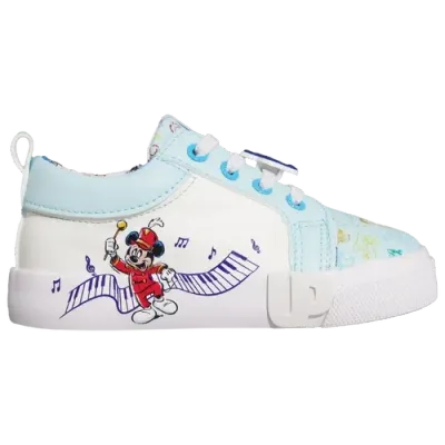 Ground Up Girls   Disney 100 Low In White/blue/multi