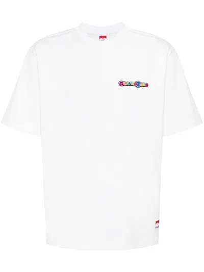 Ground Zero Logo-print Cotton T-shirt In White