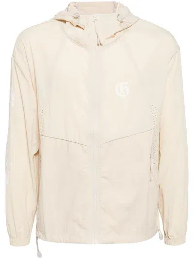 Ground Zero Logo-print Lightweight Jacket In Neutrals