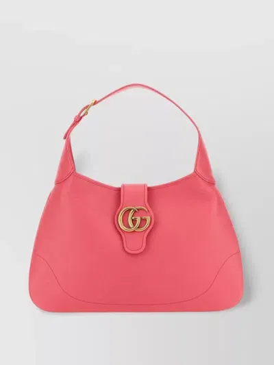 Gucci Aphrodite Medium Leather Shoulder Bag In Pink