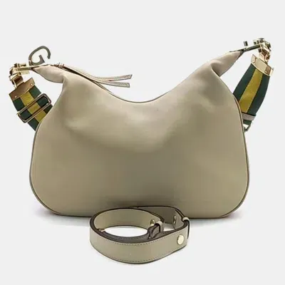 Pre-owned Gucci Attache Medium Bag In Beige