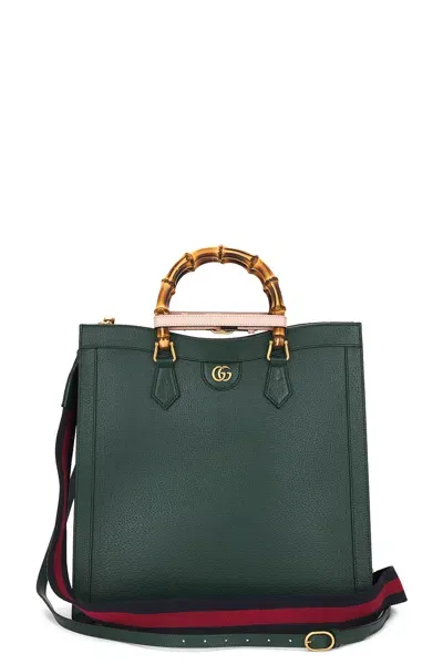 Gucci Bamboo Diana 2 Way Handbag In Black