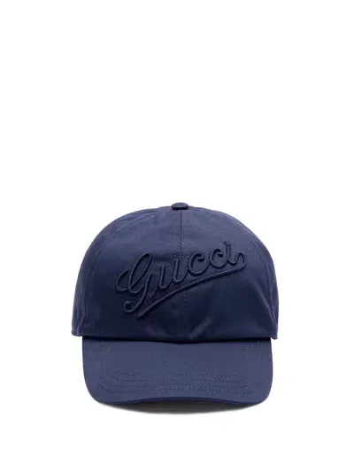 Gucci Baseball Cap In Blue