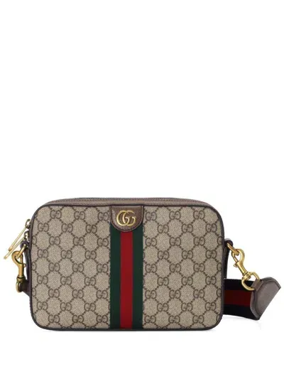 Gucci Gg Supreme Messenger Bag In Beige