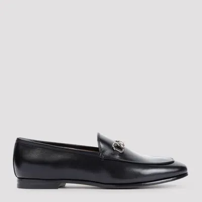 Gucci Black Jordaan Leather Loafers