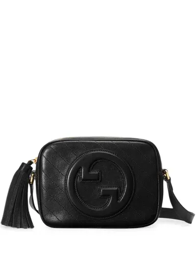 Gucci Blondie Leather Crossbody Bag In Black