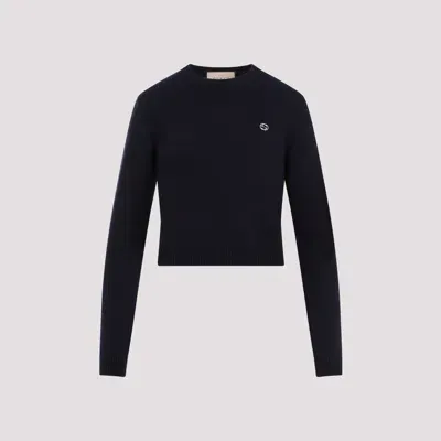 Gucci Women Logo Sweater In Blue