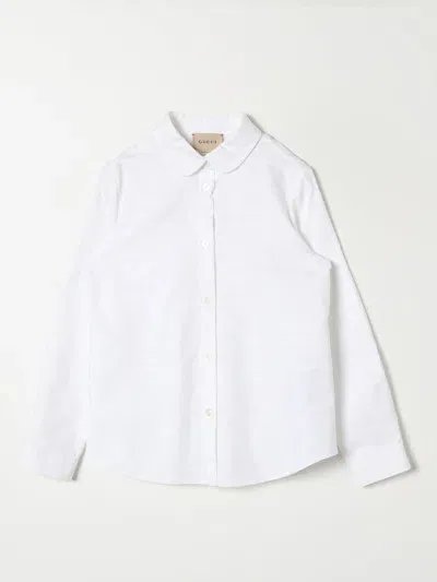 Gucci Kids' Bluse  Kinder Farbe Weiss In White