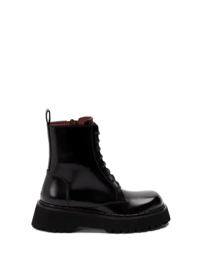 Gucci Boots With `web` In Black  