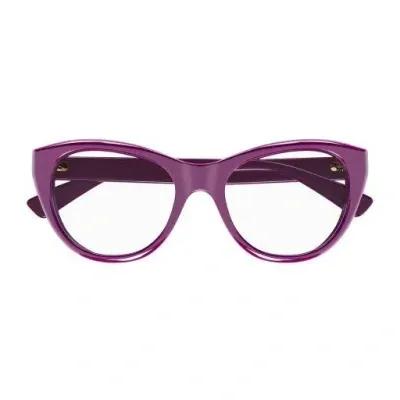 Gucci Cat-eye Glasses In 006 Burgundy Burgundy Tra