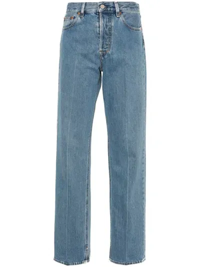 Gucci 90s Cotton Denim Jeans In Blue