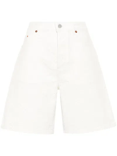 Gucci Denim Shorts In White