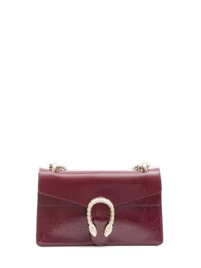 Gucci Dionysus Leather Shoulder Bag In Red