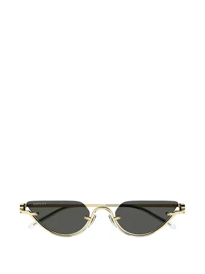 Gucci Eyewear Cat In Gold