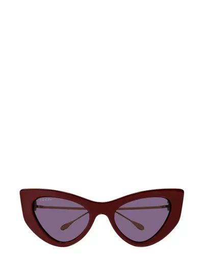 Gucci Eyewear Cat In Red