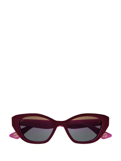 Gucci Eyewear Cat In Red