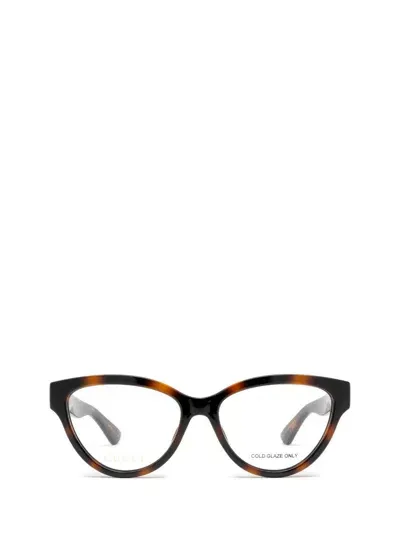 Gucci Cat-eye Frame Glasses In Brown