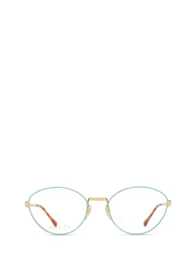 Gucci Eyewear Eyeglasses In Gold