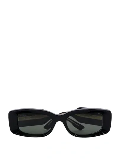 Gucci Eyewear Rectangle Frame Sunglasses In Black