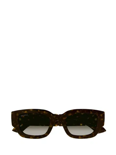 Gucci Eyewear Rectangle Frame Sunglasses In Multi