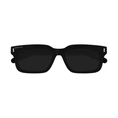 Gucci Eyewear Rectangular Frame Glasses In Black