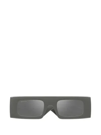 Gucci Eyewear Rectangular Frame Sunglasses In Grey