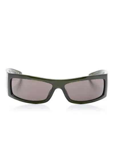 Gucci Eyewear Rectangular Sunglasses In Green