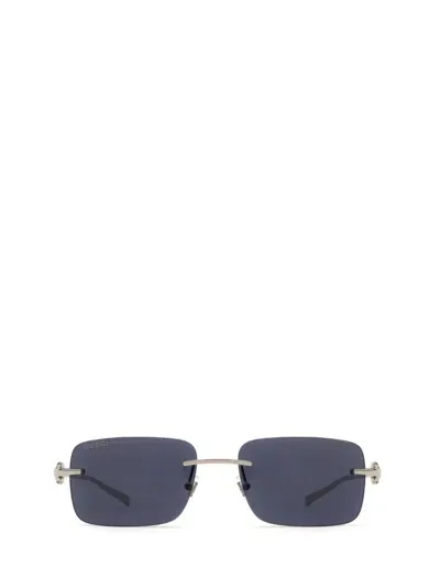 Gucci Eyewear Rimless Sunglasses In Silver