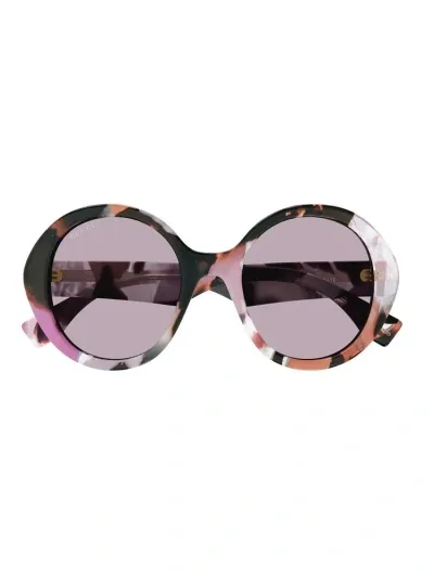 Gucci Eyewear Round Frame Sunglasses In Multi