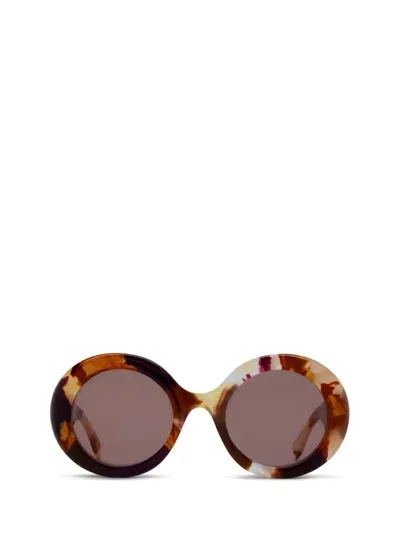 Gucci Eyewear Round Frame Sunglasses In Multi