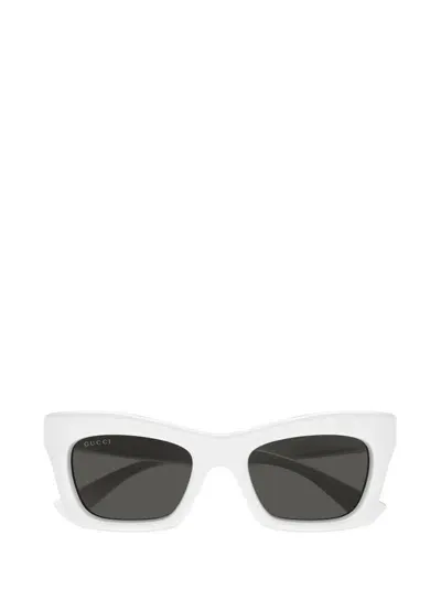 Gucci Eyewear Specialized Fit Rectangular In White