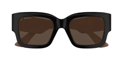 Gucci Eyewear Square Frame Sunglasses In Black