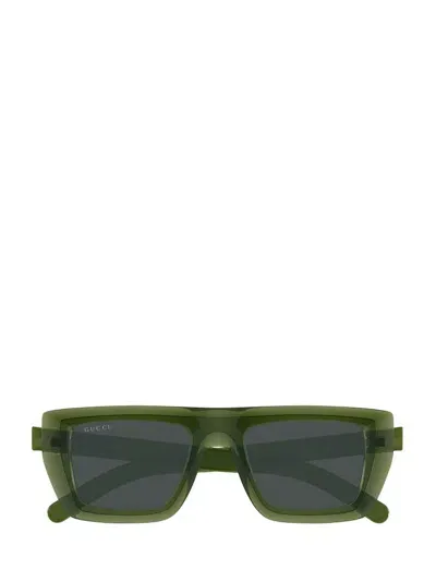 Gucci Eyewear Square Frame Sunglasses In Green