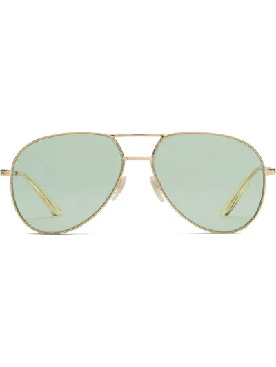 Gucci Eyewear Sunglasses Aviator In Green