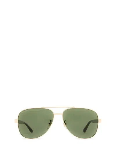 Gucci Eyewear Sunglasses In Gold