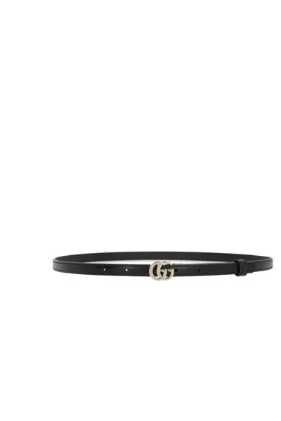 Gucci Gg Buckle Belt In Black