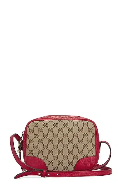 Gucci Gg Canvas Shoulder Bag In Beige