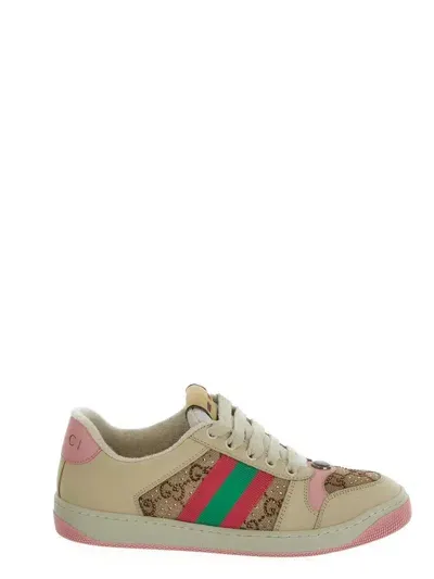 Gucci Gg Canvas Sneakers In Pink